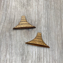 Load image into Gallery viewer, Smoll Raven Wood earrings