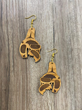 Load image into Gallery viewer, Smoll Raven Wood earrings