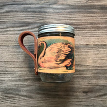 Load image into Gallery viewer, Leather Mason Jar Cozy