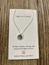Load image into Gallery viewer, Simple silver pendant necklace

