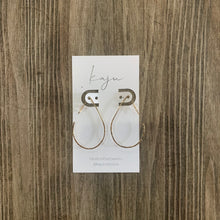 Load image into Gallery viewer, Tear Drop Hoops (Silver/Goldfill)
