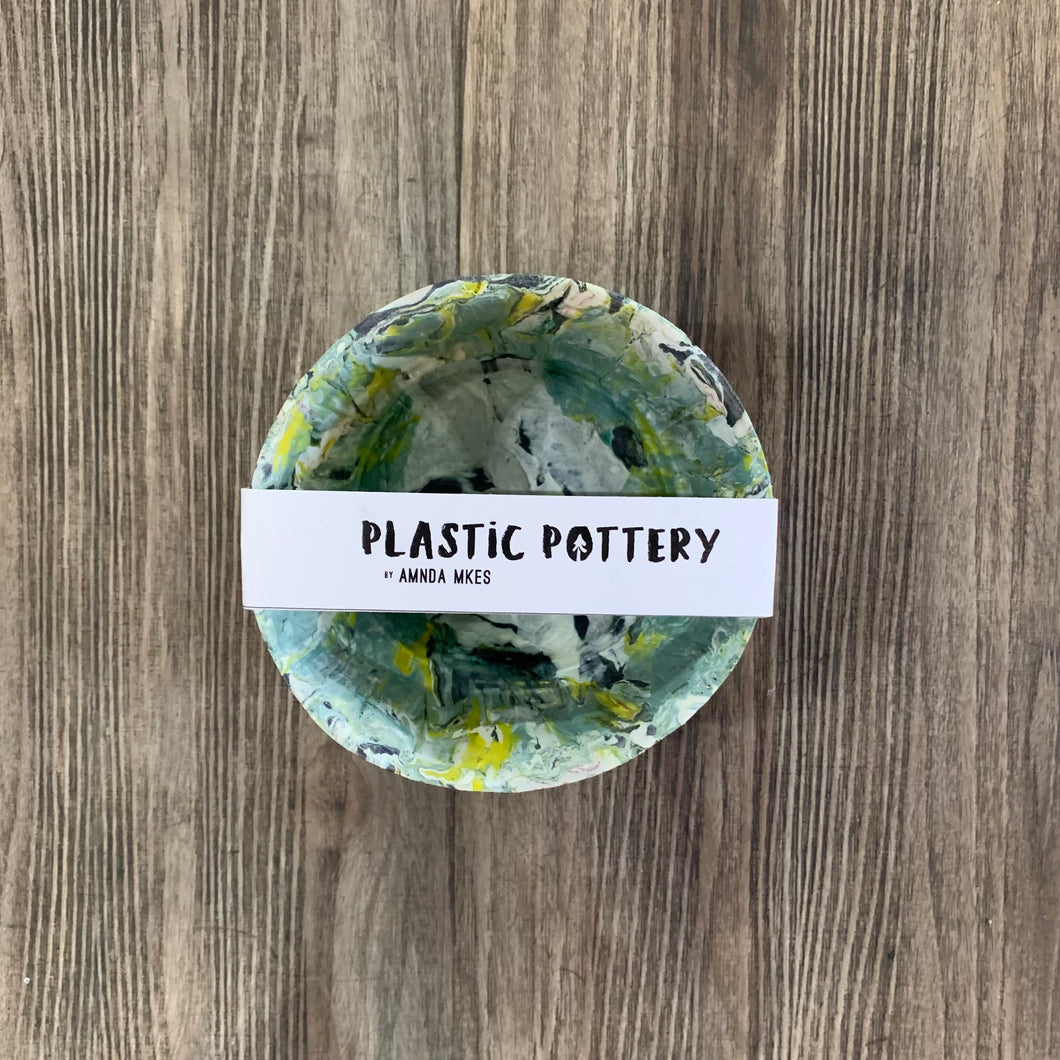 Green & Yellow Plastic Pottery