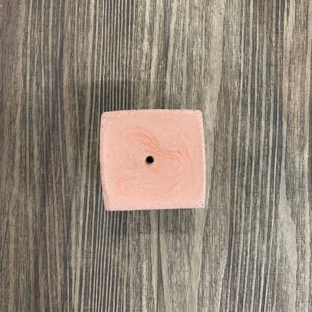Pink Concrete Incense Cube