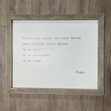 Load image into Gallery viewer, Framed Words