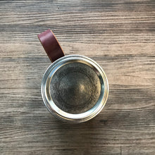 Load image into Gallery viewer, Leather Mason Jar Cozy