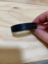 Load image into Gallery viewer, Leather quote bracelet

