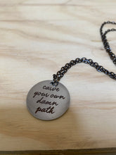 Load image into Gallery viewer, Stamped Steel Necklaces
