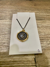 Load image into Gallery viewer, Monogram wax seal necklace
