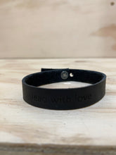Load image into Gallery viewer, Leather quote bracelet

