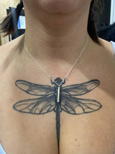 Load image into Gallery viewer, Silver stamped bar Necklace
