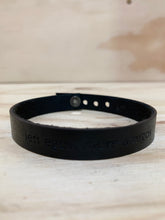 Load image into Gallery viewer, Leather quote bracelet
