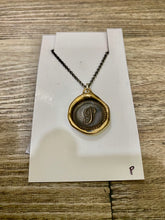 Load image into Gallery viewer, Monogram wax seal necklace
