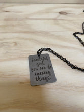 Load image into Gallery viewer, Stamped Steel Necklaces
