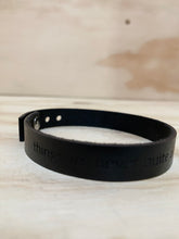 Load image into Gallery viewer, Leather quote bracelet
