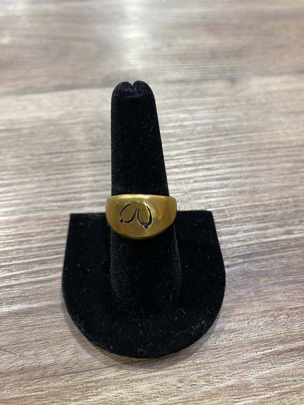 Bronze signet ring (boobies)