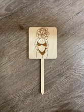 Load image into Gallery viewer, Wood plant marker
