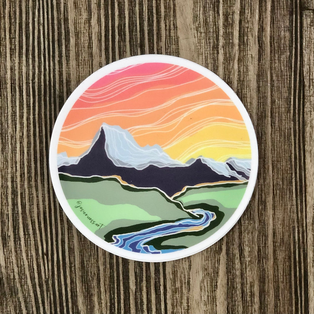 Mountain Life Sticker