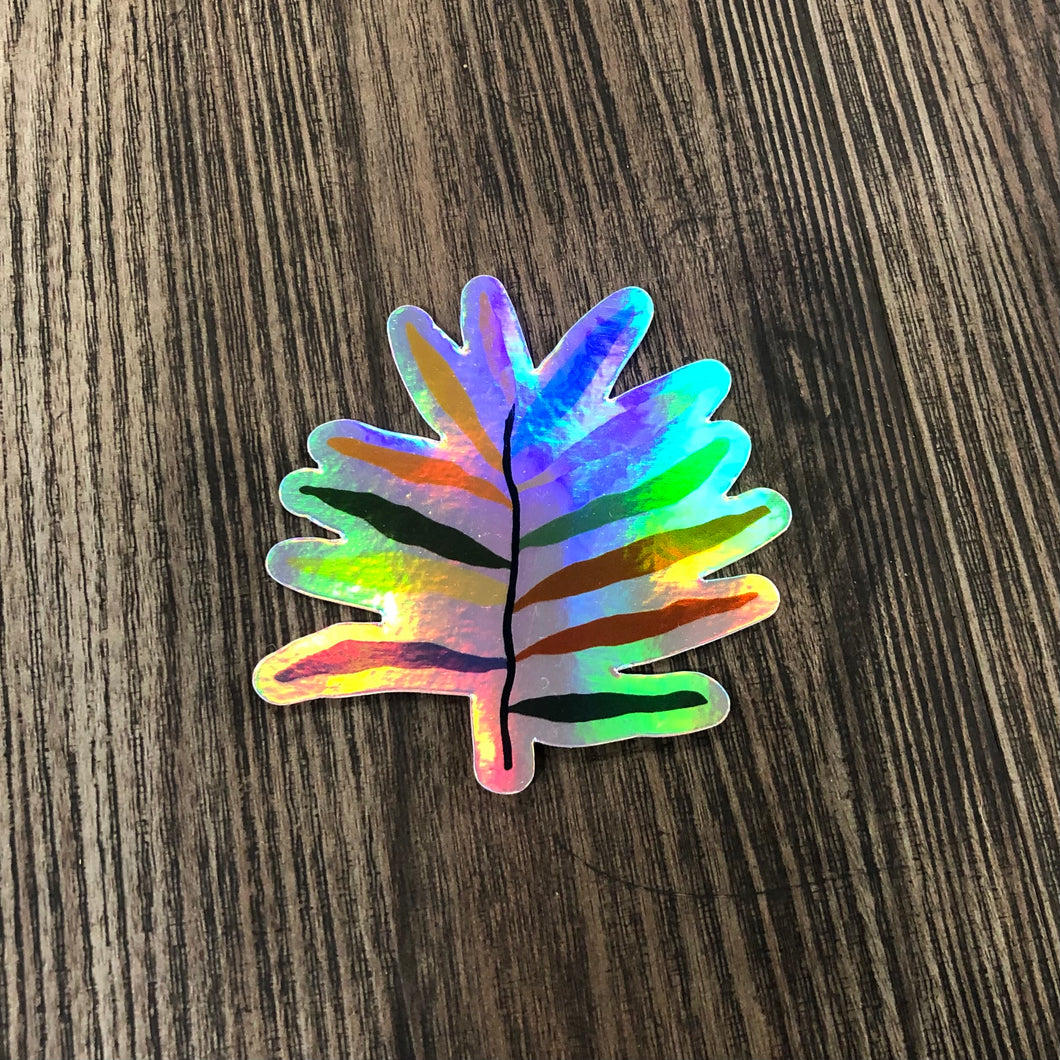 Holographic Leaf Sticker