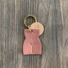 Load image into Gallery viewer, Leather Body Keychain (Rose)

