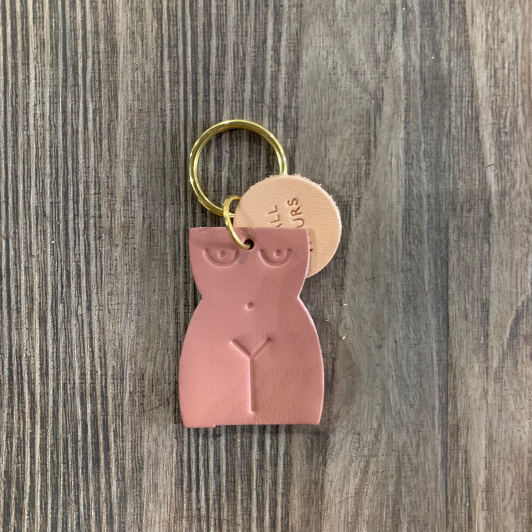 Leather Body Keychain (Rose)